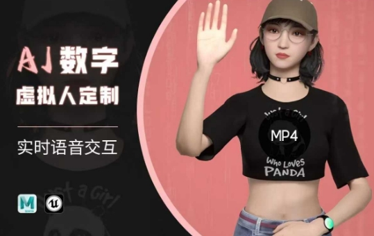 Ai数字人虚拟(智能体)实时语音交互特训营，​自行定制超写实角色AI数字人交互技术-多木