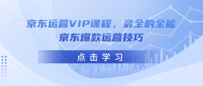 京东运营VIP课程，最全的全能京东爆款运营技巧-多木